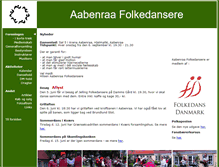 Tablet Screenshot of folkedans-aabenraa.dk